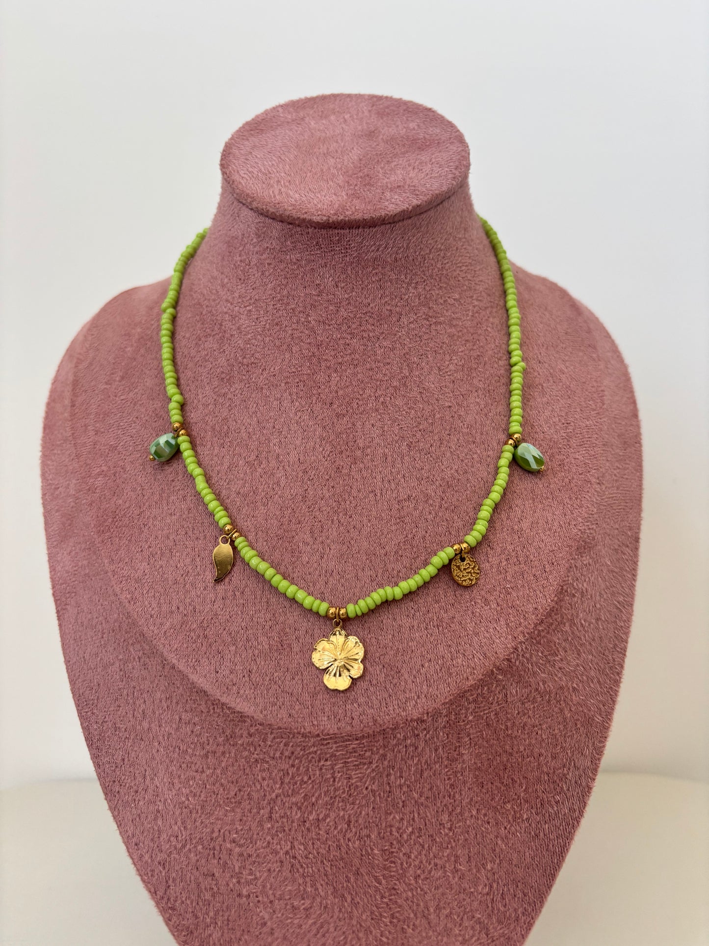 Collana PERLINE VERDI