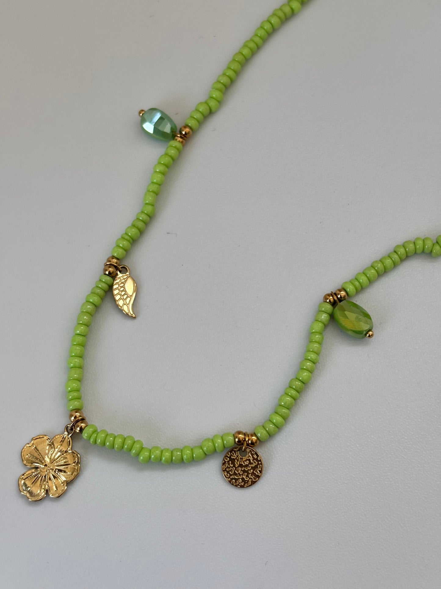 Collana PERLINE VERDI