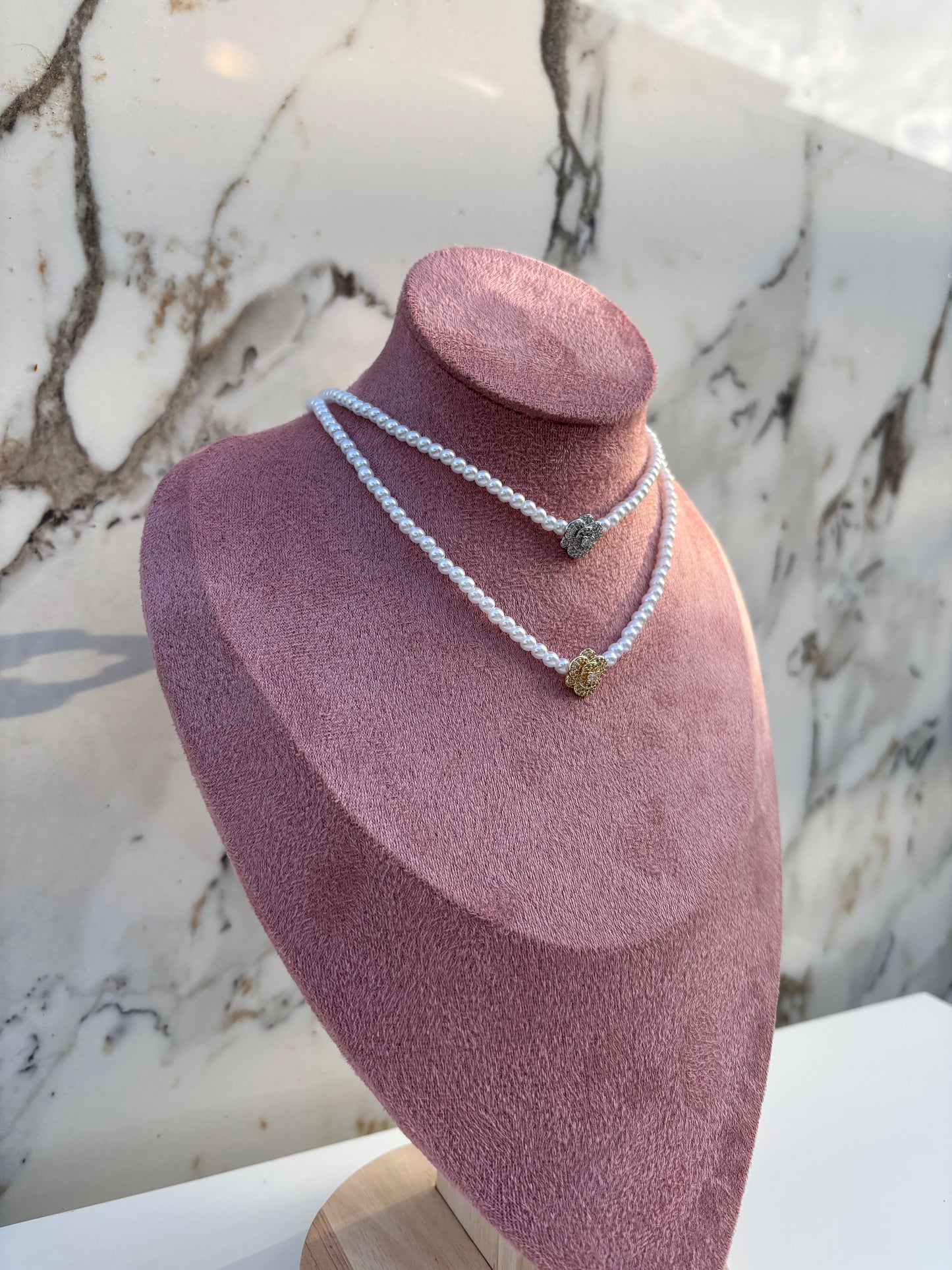 Collana CAMELIA PERLE