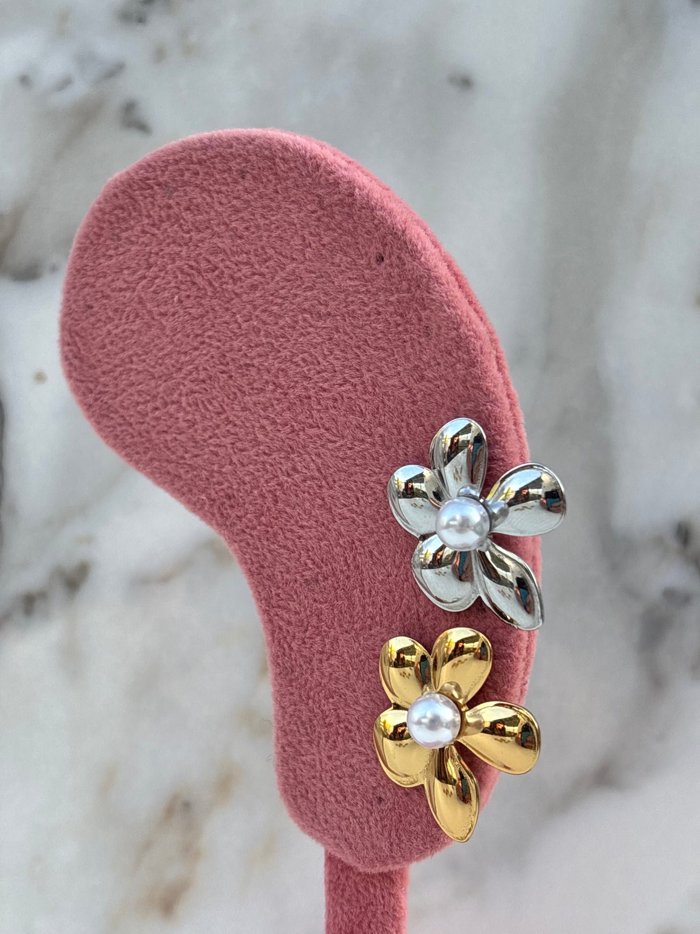 Orecchini FIORE PERLA AREGENTO