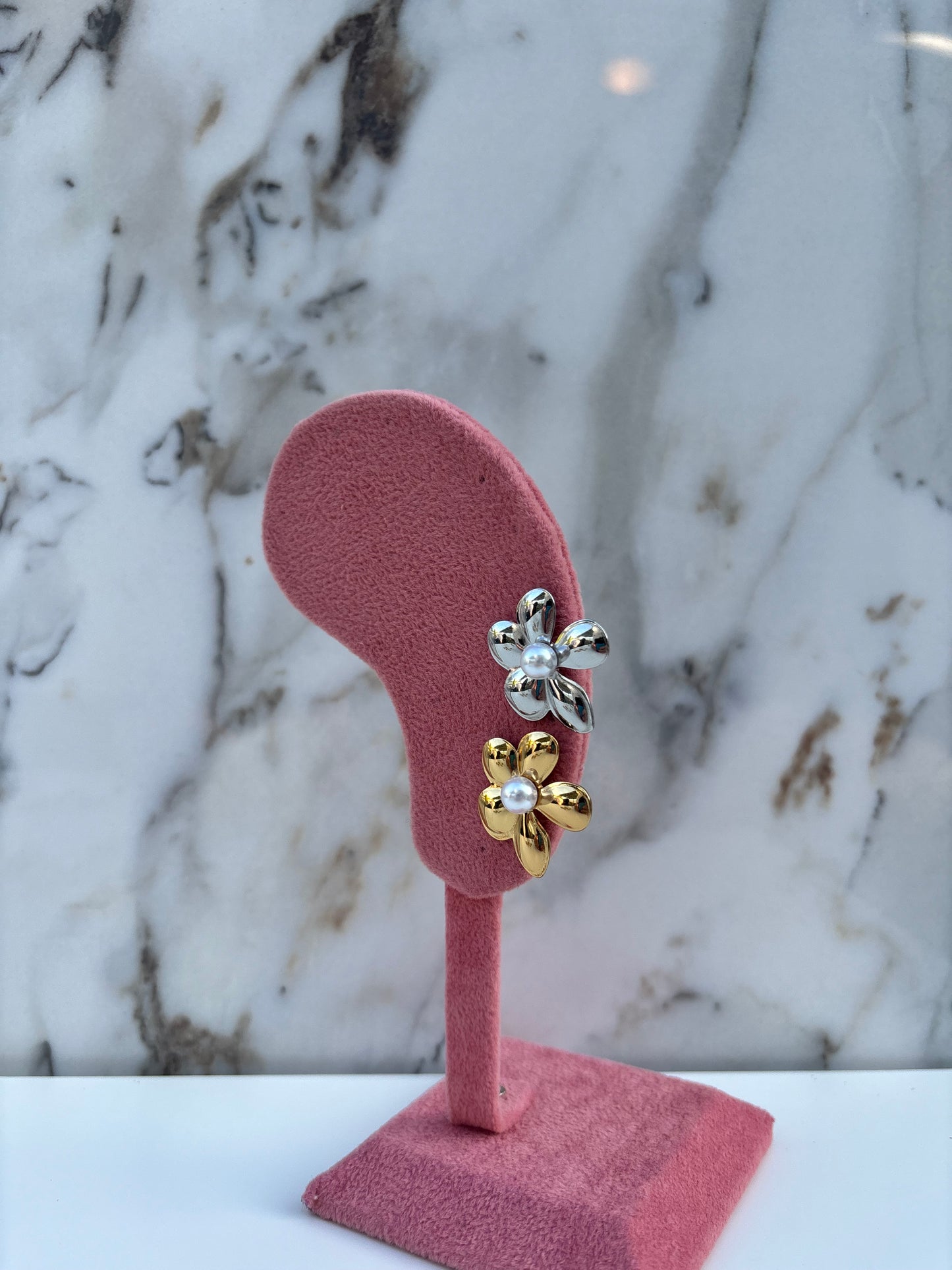 Orecchini FIORE PERLA AREGENTO