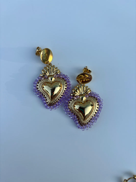 Orecchini CUORE SACRO BIG ORO