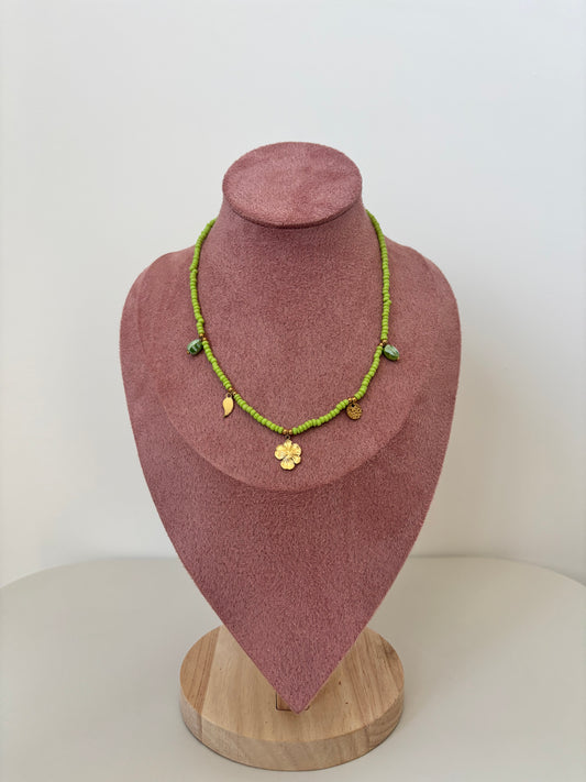 Collana PERLINE VERDI